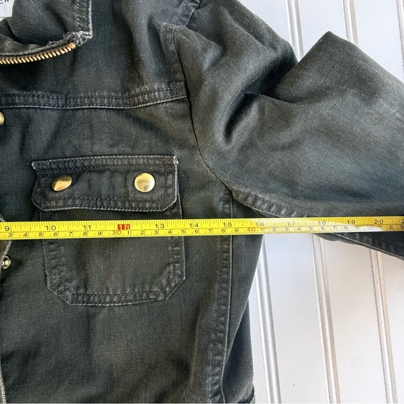 J Crew Resin Coated Twill Field Jacket Mossy Brown Green Women's XX-small - Picture 7 of 9